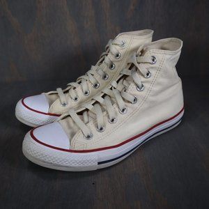 Converse Chuck Taylor All Star High Top Beige Lace Up Shoes Women's Size 8.5